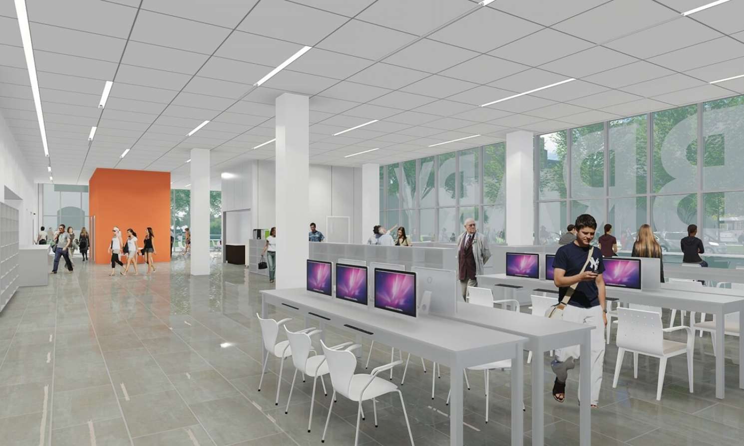 River Center Branch Library Lobby 3